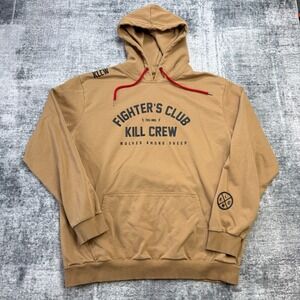 Kill Crew Hoodie Mens 2XL Sand Brown Fighters Club Wolves Among Sheep Sweatshirt